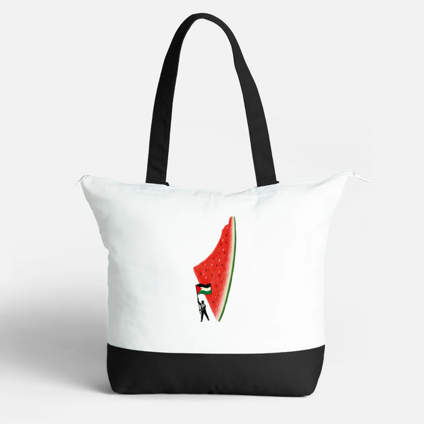 Palestinian Resistance Watermelon Tote Bag