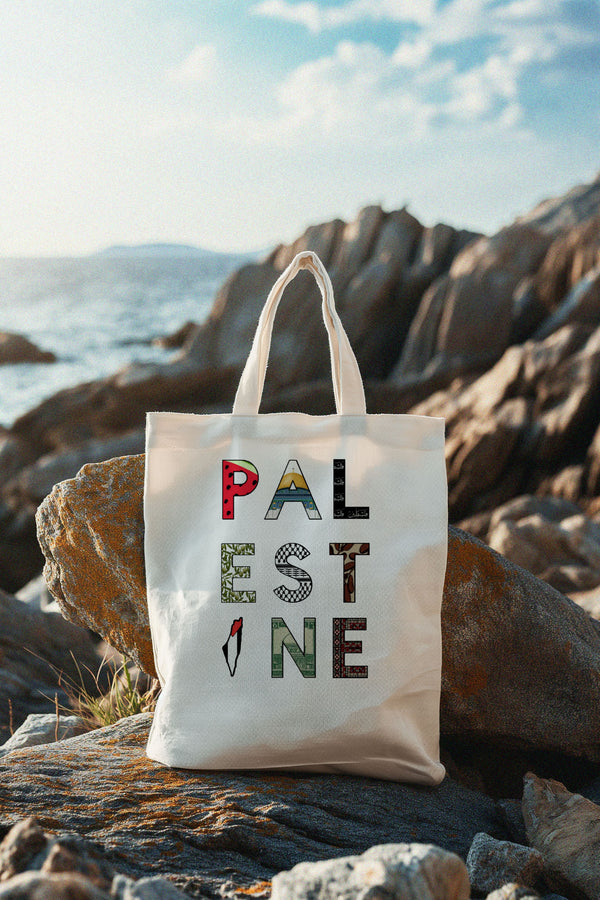 Palestine Tote Bag with Cultural Design