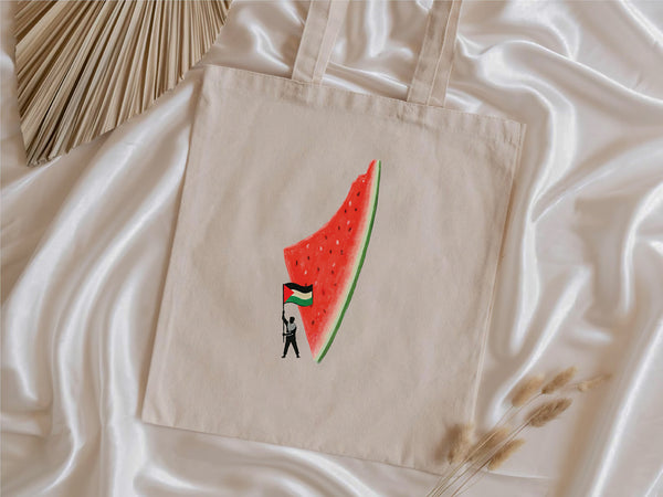 Palestinian Resistance Watermelon Tote Bag