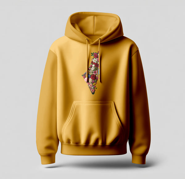 Floral Palestine Map Hoodie